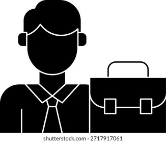 Design de Ícone de Vetor de Linha de Agente