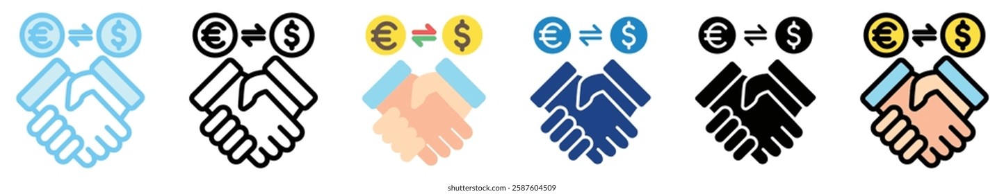 Broker multi style, mini illustration icon. outline, flat, glyph, line color. For UI, UX, app and web, digital or print. For  education, business, economy, financial theme.