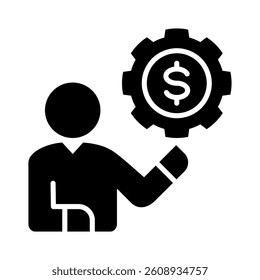 Broker Service Icon Element for Design