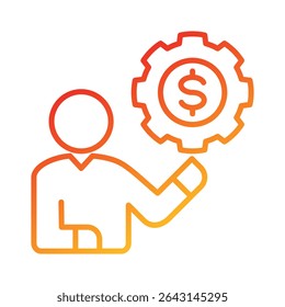 Broker Service Icon Element for Design