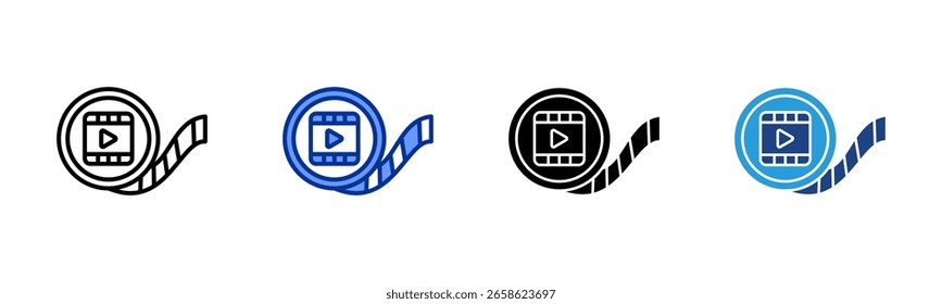 B-Roll Footage icon sheet multiple style collection