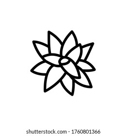 Bromeliaceae leaf icon. Simple line, outline vector elements of botanicals icons for ui and ux, website or mobile application