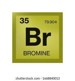 Elemento de bromo de la tabla periódica