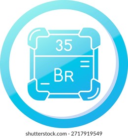 Diseño de icono de Vector de línea de bromo
