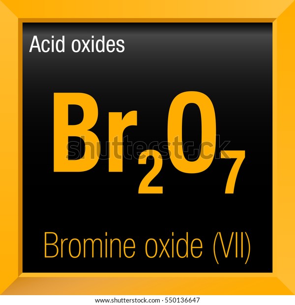 Bromine Oxide Vii Chemical Formula Inside Stock Vector (Royalty Free ...