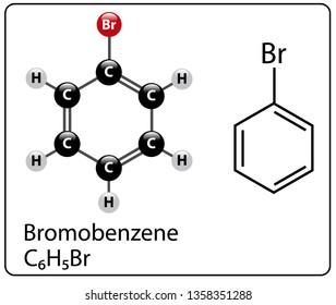 Bromobenzene Molecule Structure