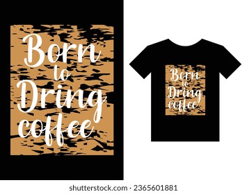 Bron para tomar café impresión de café Diseño de camiseta listo