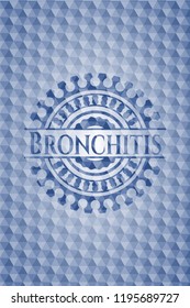 Bronchitis blue hexagon emblem.