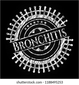 Bronchitis with chalkboard texture