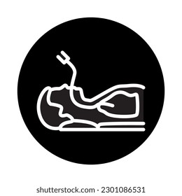 Bronchoscopy color line icon. Isolated vector element. Outline pictogram for web page, mobile app, promo
