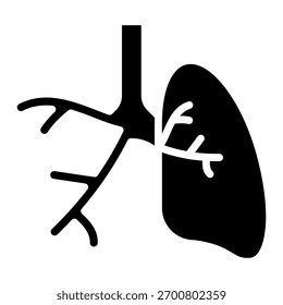 Bronchus Icon Element For Design