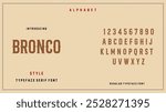 Bronco Classic Font. Classic Western Typeface Alphabet for Western Themed Logos and Branding.