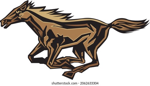 Broncos-Horse Mascot - Vector Illusrations for T-shirts and Logos