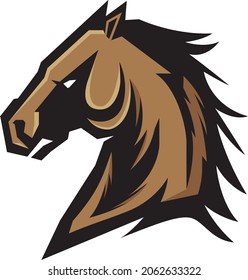 Broncos-Horse Mascot - Vector Illusrations for T-shirts and Logos