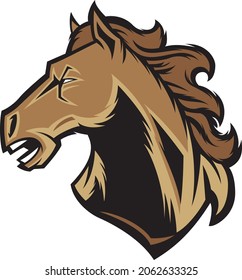 Broncos-Horse Mascot - Vector Illusrations for T-shirts and Logos