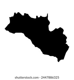 Mapa del municipio de Bronderslev, división administrativa de Dinamarca. Ilustración vectorial.