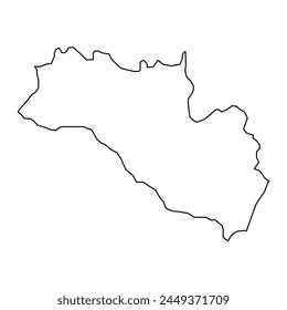 Bronderslev Municipality map, administrative division of Denmark. Vector illustration.