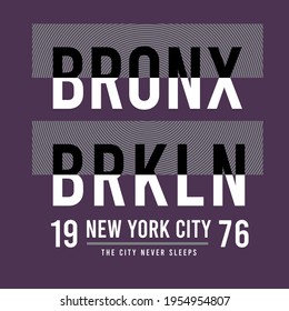 Bronox Brkln 1976 T shirt Vector