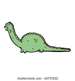 caricatura de brontosaurus