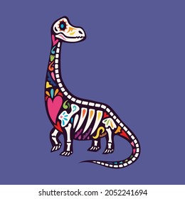 Brontosaurus Dia de muertos, Tag der Toten