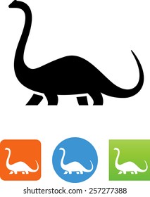 Brontosaurus dinosaur icon