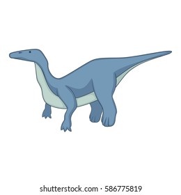Brontosaurus icon. Cartoon illustration of brontosaurus vector icon for web