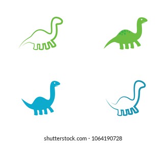 Brontosaurus vector icon