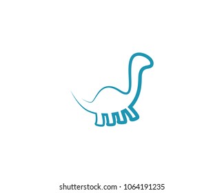 Brontosaurus vector icon