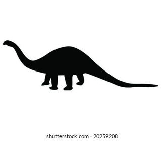 brontosaurus vector illustration
