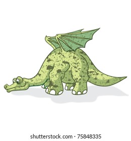 Brontosaurus. Vector illustration.