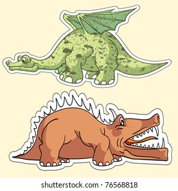 Brontosaurus. Vector illustration.