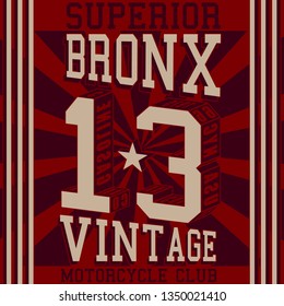 bronx 13 tee graphic design