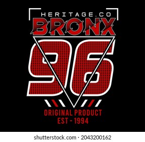 Bronx 96 Heritage original product est 1994 vector illustration