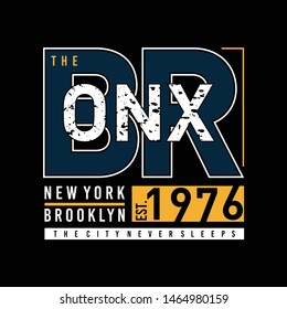 bronx city graphic typography cool design vector t shirt