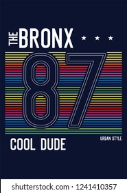 bronx cool dude,t-shirt design