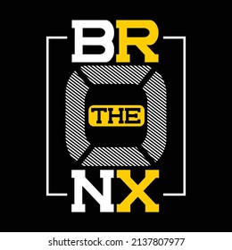 the bronx design typography vector illustration for print t shirt