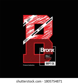 Bronx font illustration simple vintage