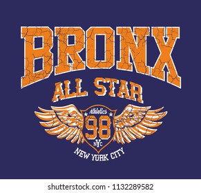 Bronx graphic design vector art