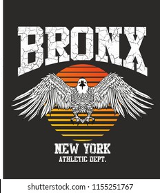 Bronx graphic design vector art