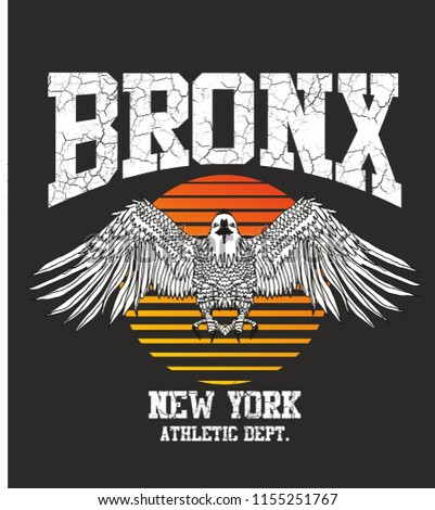 Bronx graphic design vector art