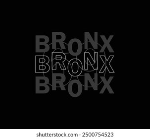 The Bronx illustration for print t shirt and others