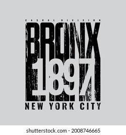 BRONX illustration typography. perfect for t shirt design