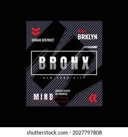 BRONX, illustration typography. perfect for t shirt design