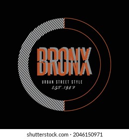 BRONX illustration typography. perfect for t shirt design