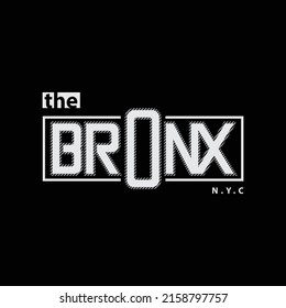 Bronx illustration typography. perfect for t shirt design