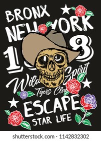 Bronx Label graphic design vector art