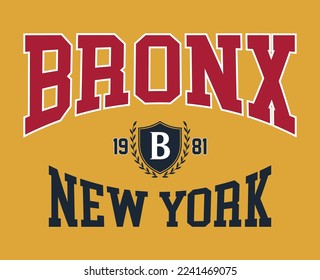 bronx new york athletic college for t-shirt