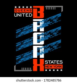 Bronx New York city authentic,slogan tee graphic typography for print t shirt,vector illustration