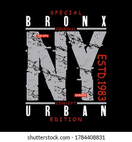 Bronx New York city authentic,slogan tee graphic typography for print t shirt,vector illustration