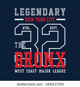 The bronx new york city graphic t shirt design